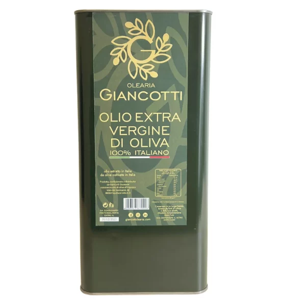 Huile d'olive Extra vierge, olive premium 100% Evo 5 L