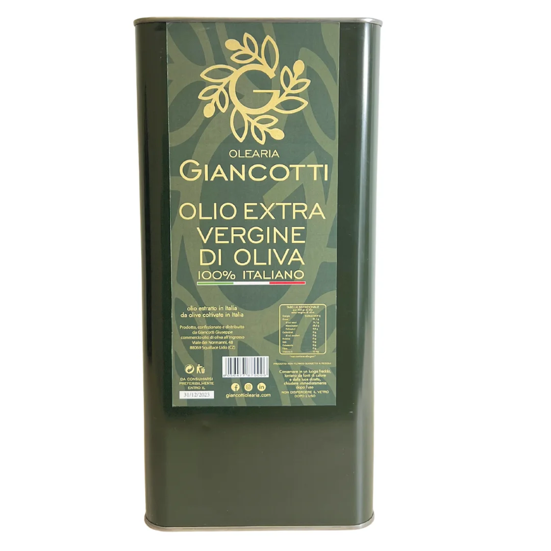 Huile d'olive Extra vierge, olive premium 100% Evo 5 L