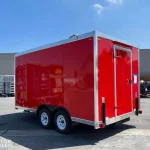 Nouveau camion mobile moderne, remorque de restauration rapide