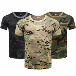 Vêtements de camouflage à séchage rapide, T-shirt tactique