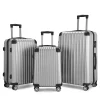 Ensemble de valises de voyage, chariot à 4 roues ABS, à roulettes pour hommes et femmes, voyage en famille