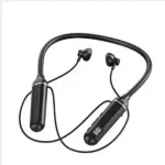 Stéréo de cou écouteur sans fil, casque de cou sans fil en Silicone souple, avec port carte usd