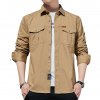 Chemise vintage manteau pour hommes, style poche élégante