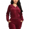 Ensemble 2 pièces pour femmes, sweat-shirt à capuche, fermeture éclair, pantalon de survêtement, tenue de Jogging