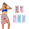 Jupe Midi décontractée, Floral avec nœud et rayures pour femme
