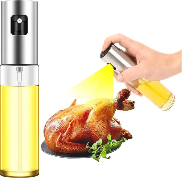 Nouveau flacon pulvérisateur d'huile d'olive Portable de 100ML, récipient d'huile de cuisson avec Spray