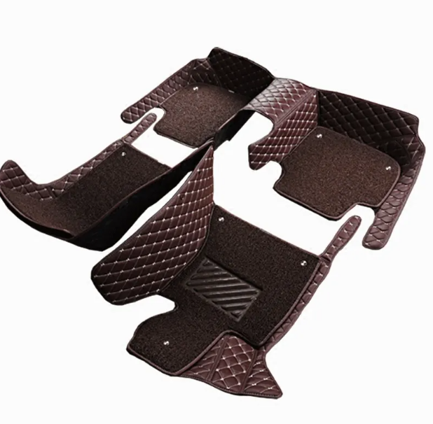 Tapis de voiture Double couche de luxe universel, avec moquette 7mm, de haute qualité, joli