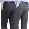Pantalons décontractés manches droites costumes taille haute