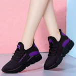 Chaussures décontractées plate, chaussures de sport baskets de course pour femmes
