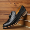 Mocassins chaussures pour hommes, design natte décontractées de mode