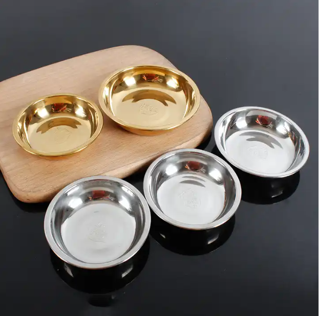 Assiettes à dîner en acier inoxydable et Plats épaissir pour maison et restaurant