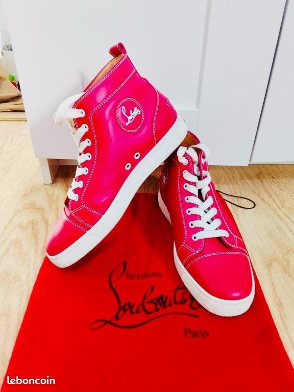 Magnifique Sneaker Christian Louboutin Louis Orlat Fuchsia Style Classique