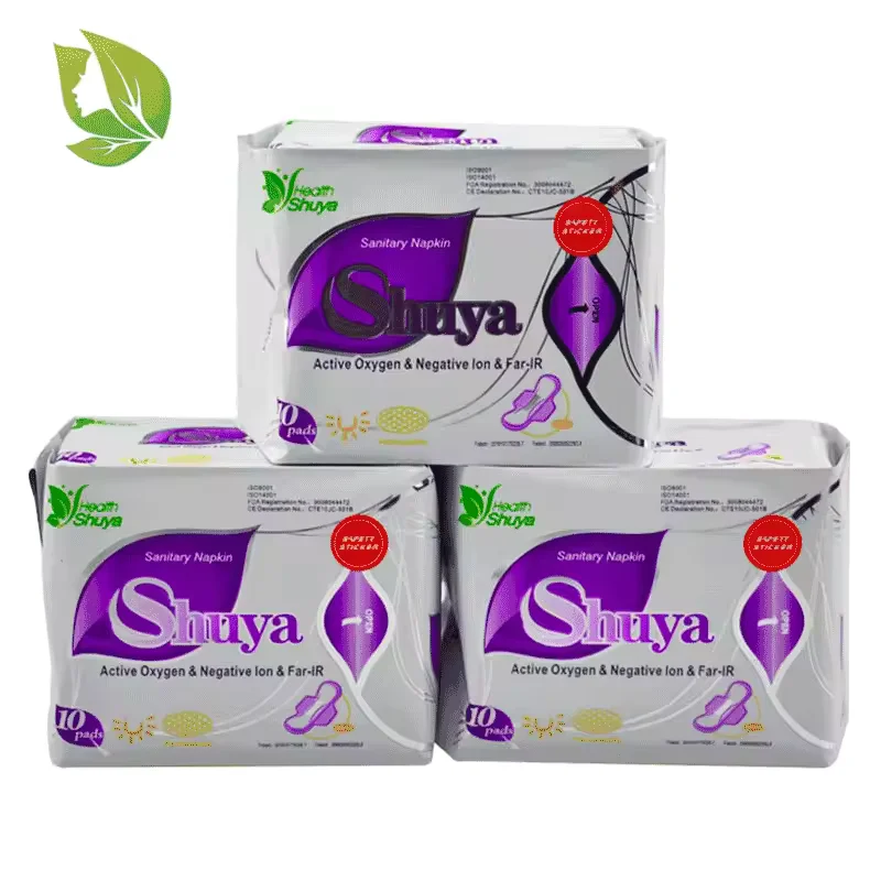 Serviettes hygiéniques menstruelles anions en coton anti-inflammation anti bactéries