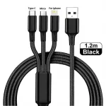 Cable de Charge rapide 3 en 1 multi-USB câble de port multi-USB adapté