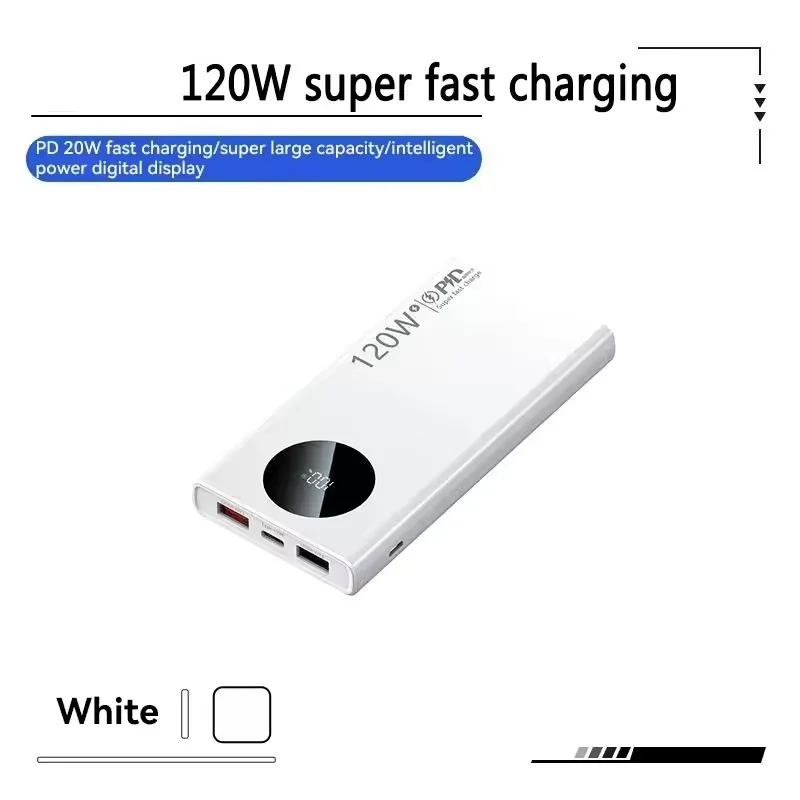 Banque d'alimentation à charge rapide Batterie externe mobile ultra grande capacité