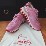 Magnifique Basket Christian Louboutin LoubiShark Rose