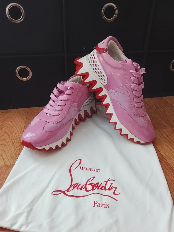 Magnifique Basket Christian Louboutin LoubiShark Rose