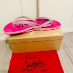 Sandale de Luxe Christian Louboutin Tong Flap Flap Style Multicolore