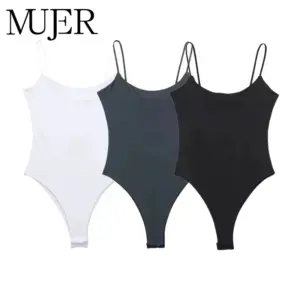Lingerie Sexy body moulant pour femmes combinaison dos nu