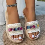 Sandales plates d'extérieur pour femmes