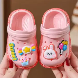 Belles Sandales d'été pour enfants pantoufles souples à trous