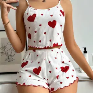 Ensemble pyjama doux décontracté pour femmes sexy