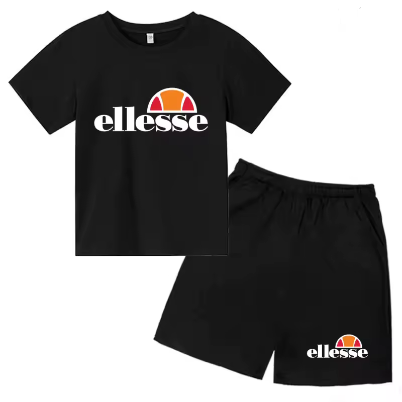 Style enfant décontracté manches courtes t-shirt et short pour garçons et filles