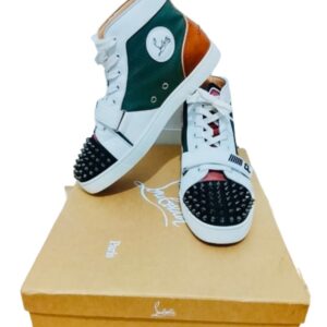 Magnifique Sneaker Christian Louboutin Lou Spikes VS Flat Glit