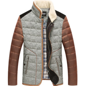 Veste Homme Matelassée Col Montant – Confort & Style Hivernal