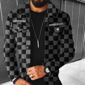 Veste Homme à Carreaux Multipoches – Style Casual & Moderne