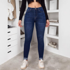 Womens Street-style High-rise Stretch Skinny Jeans
