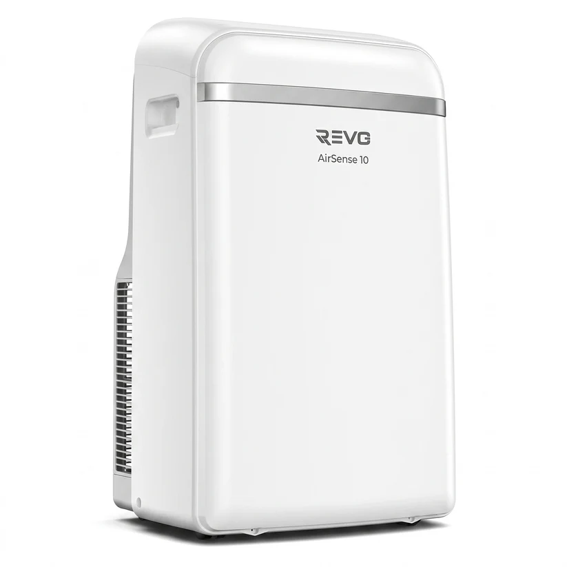 REVO AirSense 10 — Climatiseur Mobile 10 000 BTU, Classe A+, 3-en-1