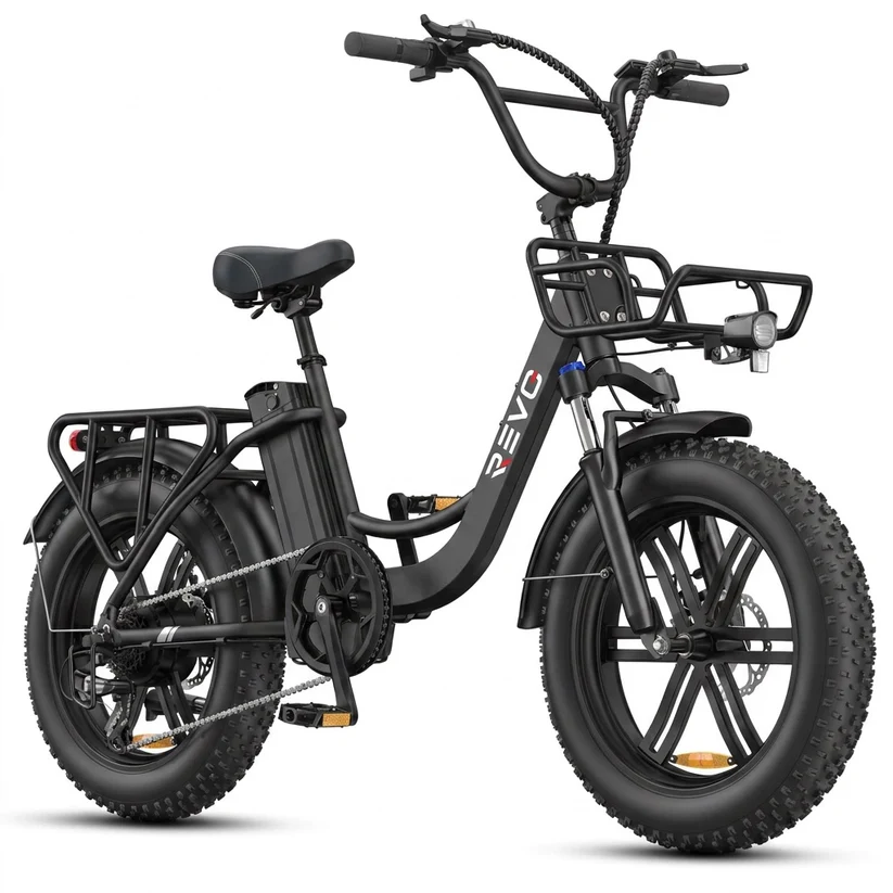 Vélo Électrique Fat Bike REVO Terra Boost 250 W — Jusqu’à 126 km