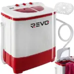 Mini Lave-Linge REVO Nomad 4.5 — 4,5 kg, Essorage 3,5 kg, 2 Compartiments, 1 320 tr/min