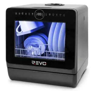 Mini Lave-Vaisselle Revo — Comptoir, Réservoir 5 L, Cycle 29 min, Séchage