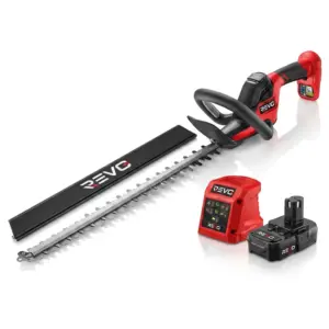 Taille-Haie Sans Fil REVO Ardent 55 – 18 V – Lame 55 cm – Batterie & Chargeur Inclus