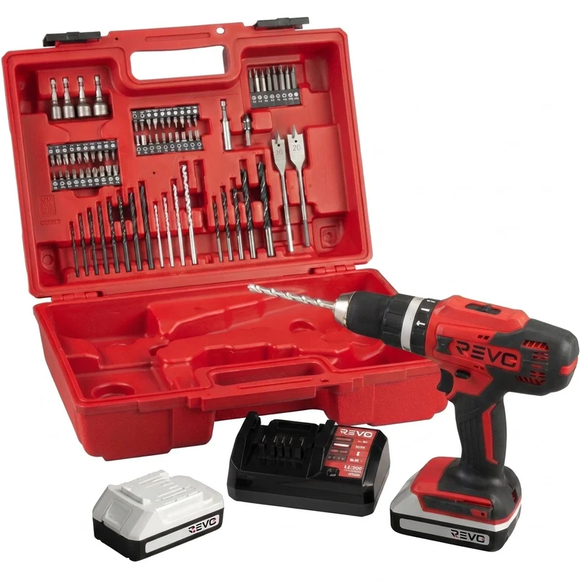 Perceuse-Visseuse à Percussion REVO Forge 42 – 18 V – 42 Nm – 2 Batteries