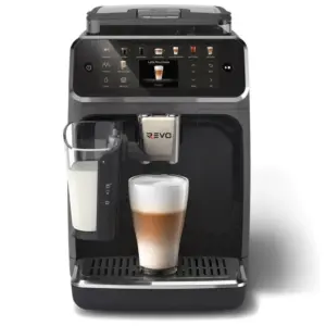 REVO Prestigio — Machine à Café à Grains Expresso Broyeur Automatique, 20 Boissons, 4 Profils