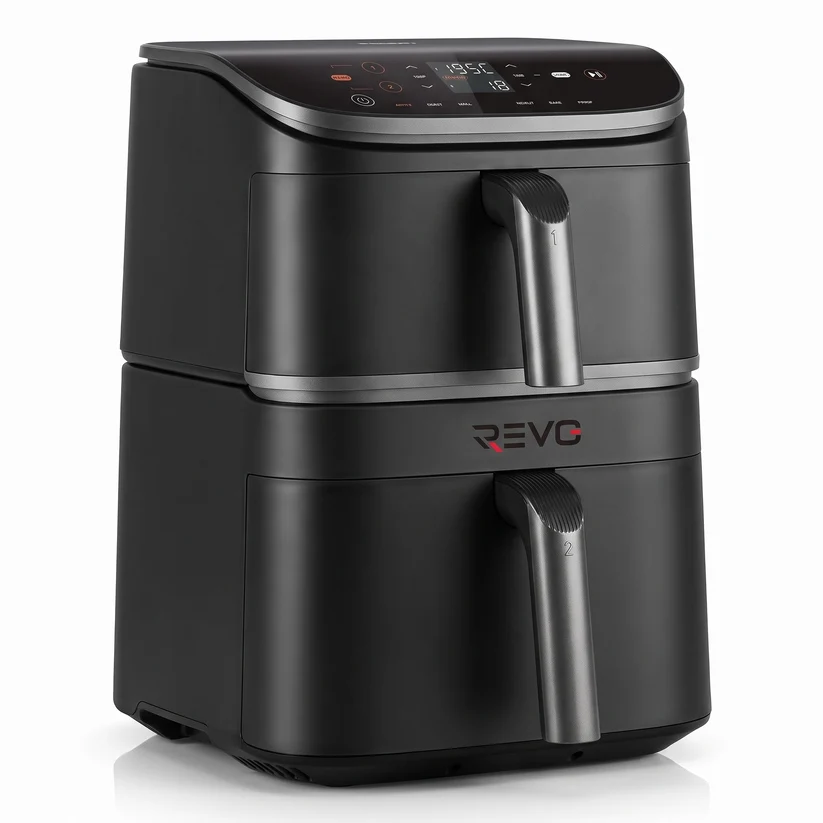 REVO DuoChef 10 — Air Fryer Double Zone Verticale 10,8 L, 2 630 W, 6-en-1