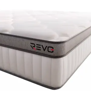 REVO Noctis 25 — Matelas Hybride 140 × 200 cm, 25 cm, 7 Zones & 600 Ressorts Ensachés