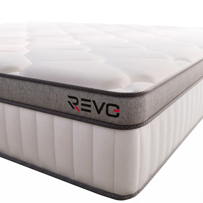 REVO Noctis 25 — Matelas Hybride 140 × 200 cm, 25 cm, 7 Zones & 600 Ressorts Ensachés