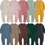 Combinaison Bébé à Manches Longues – Coloris Automne