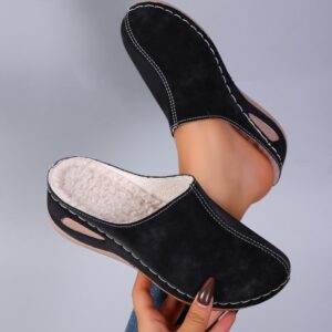 Mules Femme à Semelle Épaisse et Talon Compensé – Style Décontracté