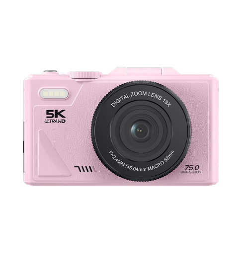 Appareil Photo Numérique 5K Rose avec Écran Orientable 3 Pouces