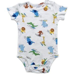 Combinaison Bébé à Manches Courtes – Une Pièce, Motifs Variés