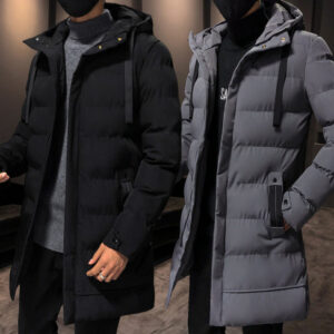 Veste Longue Matelassée Homme – Style Urbain - Manteau
