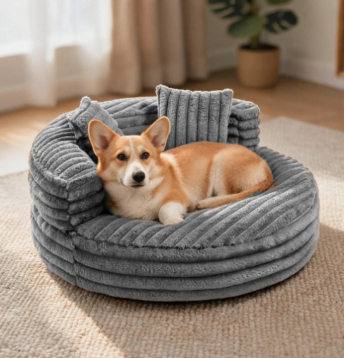 Panier Donut pour Chien et Chat Déhoussable – Couchage Douillet