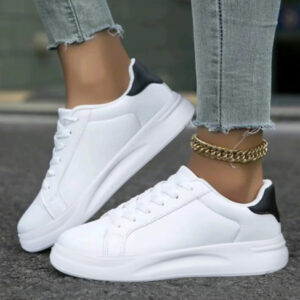 Baskets Femme Casual en Cuir – Style Urbain & Confort Quotidien