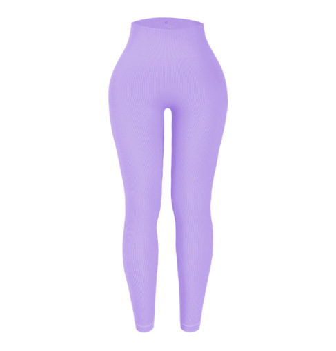 Legging Femme Côtelé Taille Haute Sans Couture – Sport & Quotidien
