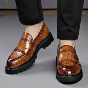 Mocassins Homme Élégants à Semelle Épaisse – Style Business & Casual
